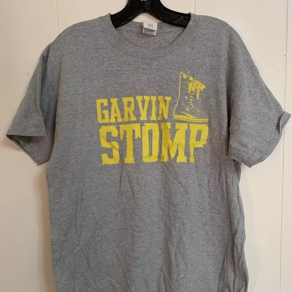 Vintage  Ron Garvin Stomp WWF / WWE T-Shirt Gray Size Large #D1 - Picture 1 of 4